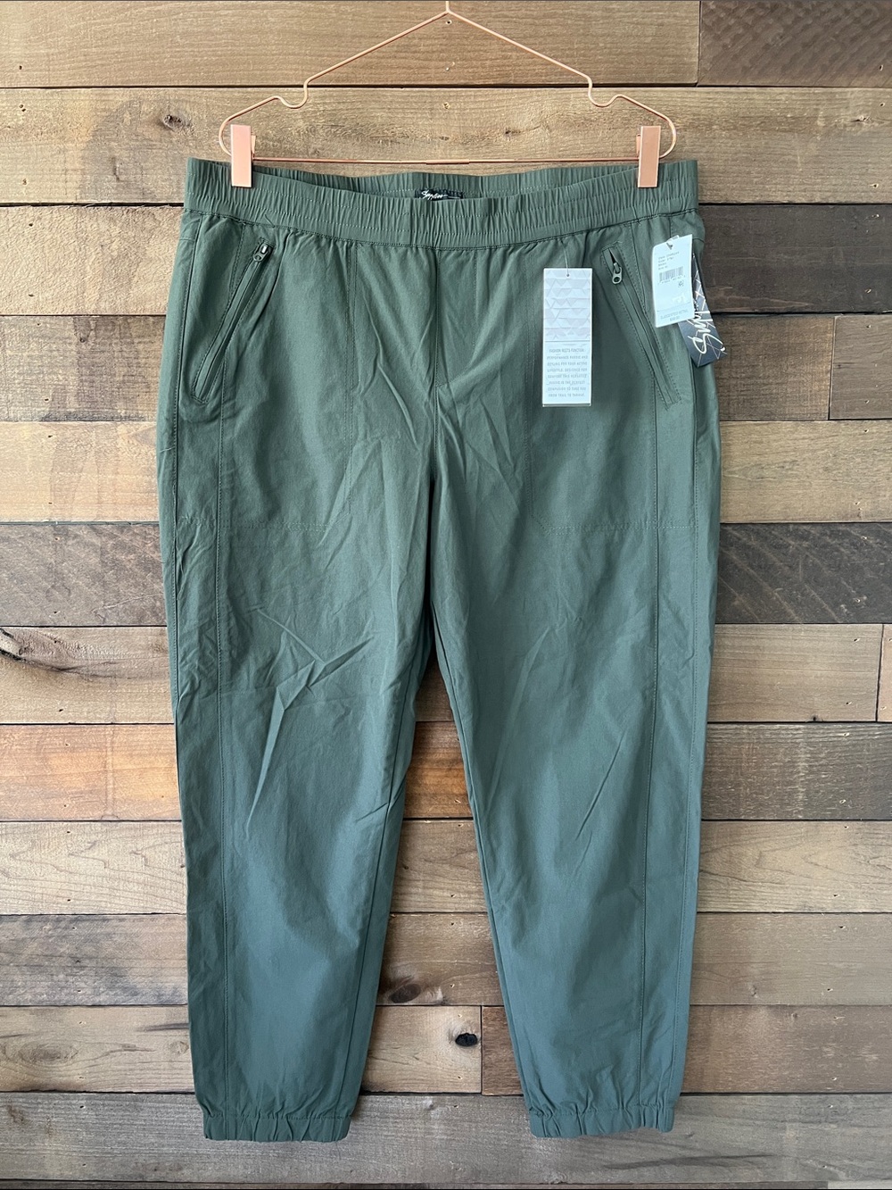 NWT Supplies by UNIONBAY Women's Jogger Pants in Basil Green Size XL